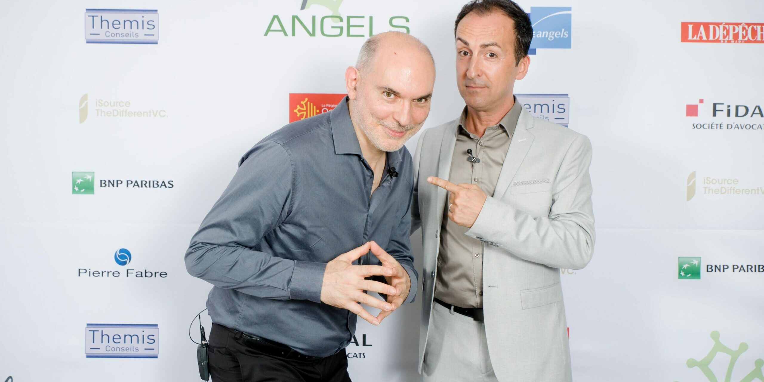 10ans Capitole Angels 130617 – Patrice CAZALAS (à droite sur la photo) avait convié Olivier EZRATTY (à gauche) pour les 10 ans de Capitole Angels – crédit Pixcity