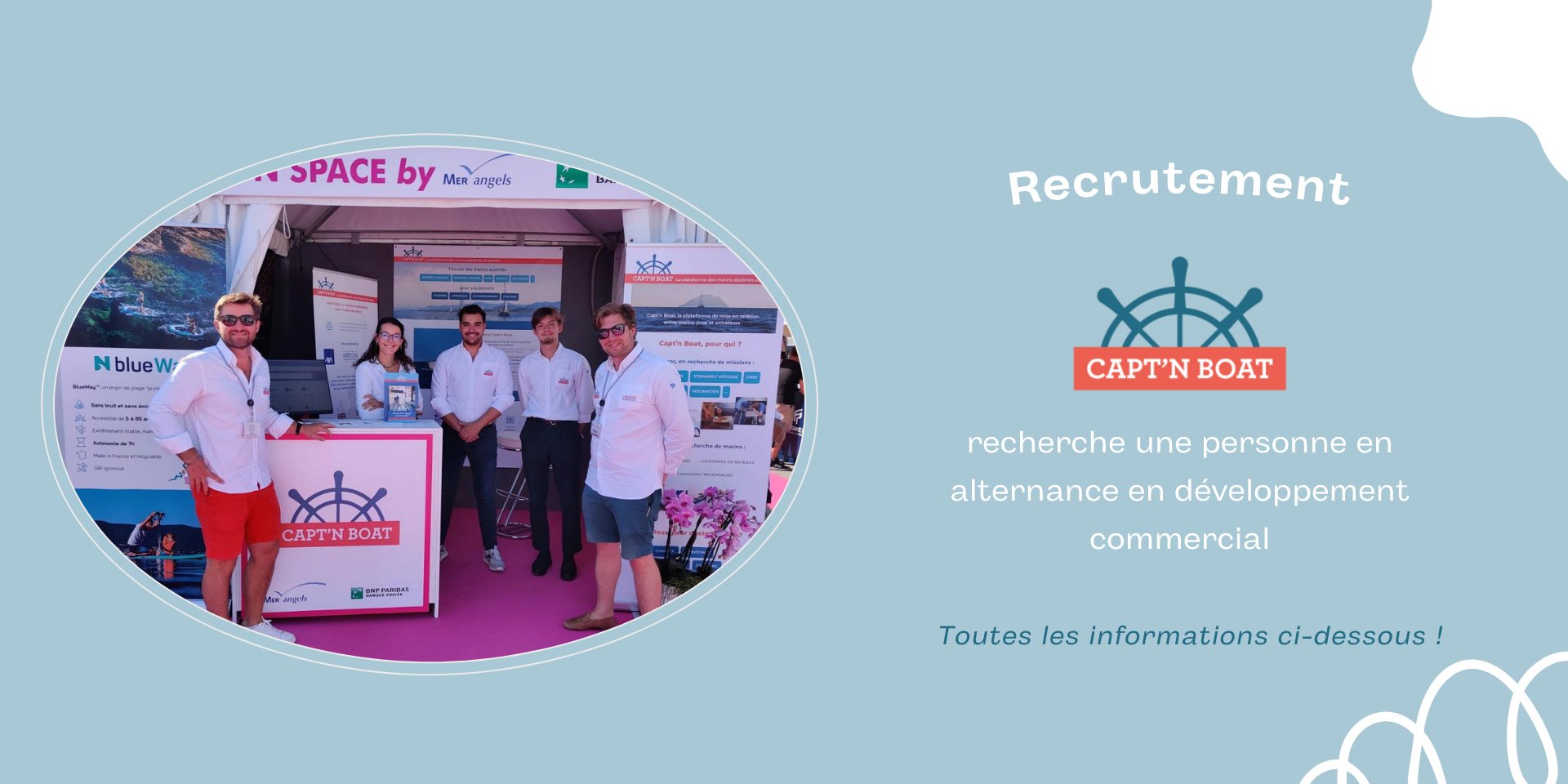 Visuels Recrutement Capt’n Boat
