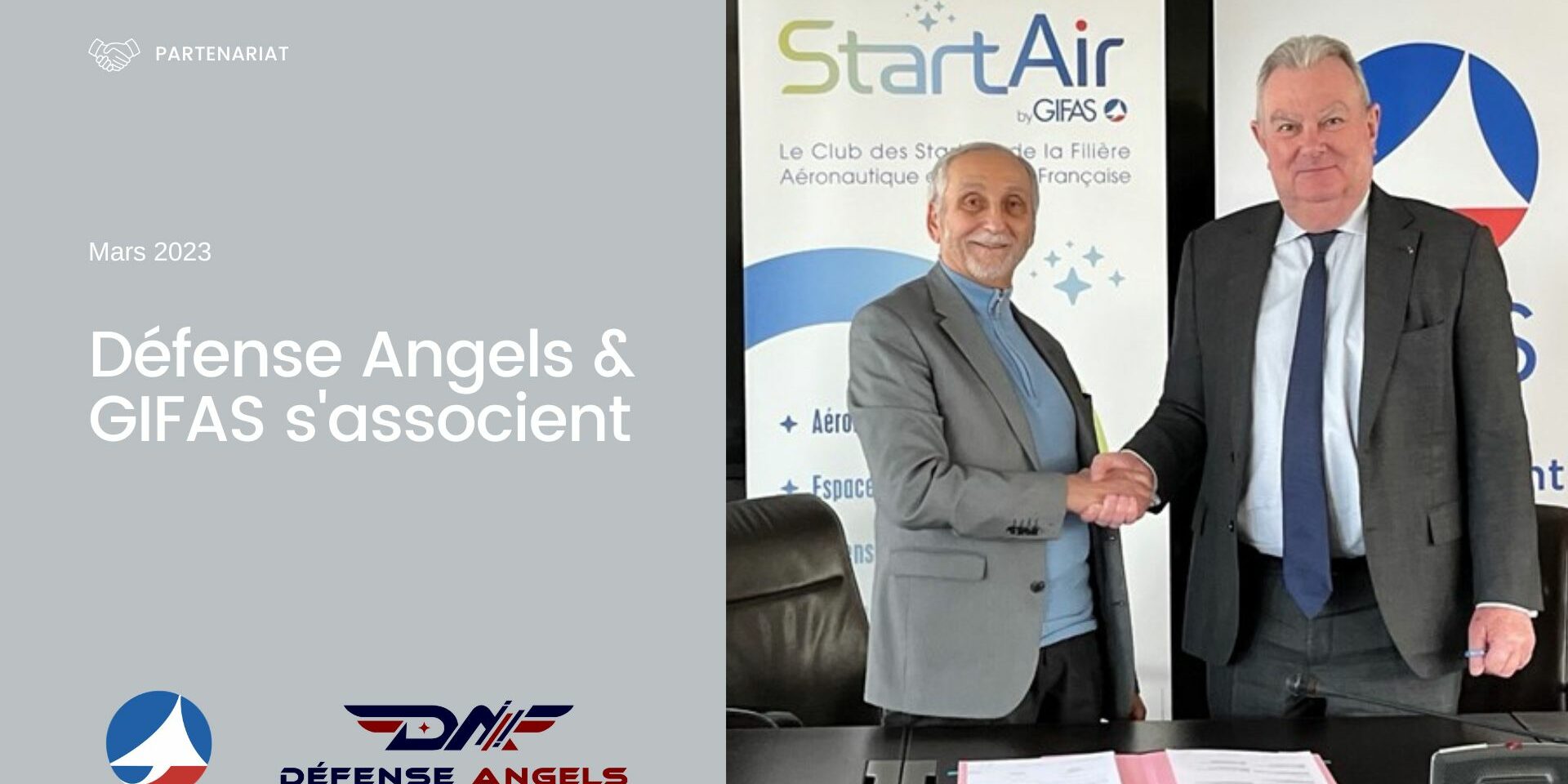 Défense Angels et GIFAS deviennent partenaires Défense Angels et GIFAS deviennent partenaires