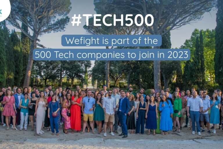 Wefight accompagnée par Les Business Angels des Grandes Ecoles et Angels Santé, fait partie des 500 entreprises qui recrutent le plus, selon le classement TECH500 de Data Recrutement.