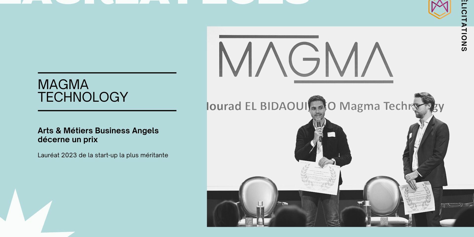 Arts & Métiers Business Angels décerne un prix de la start-up la plus méritante à Magma Technology Arts & Métiers Business Angels décerne un prix de la start-up la plus méritante à Magma Technology