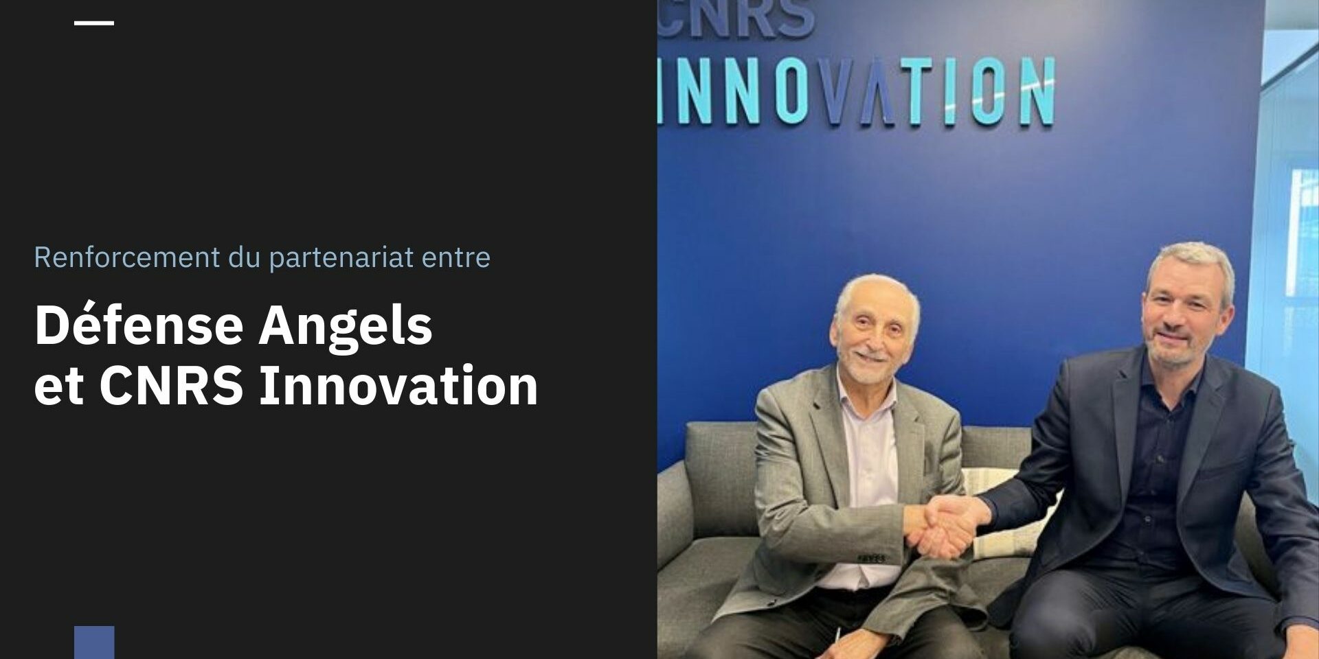 Le partenariat de Défense Angels et CNRS Innovation évolue
