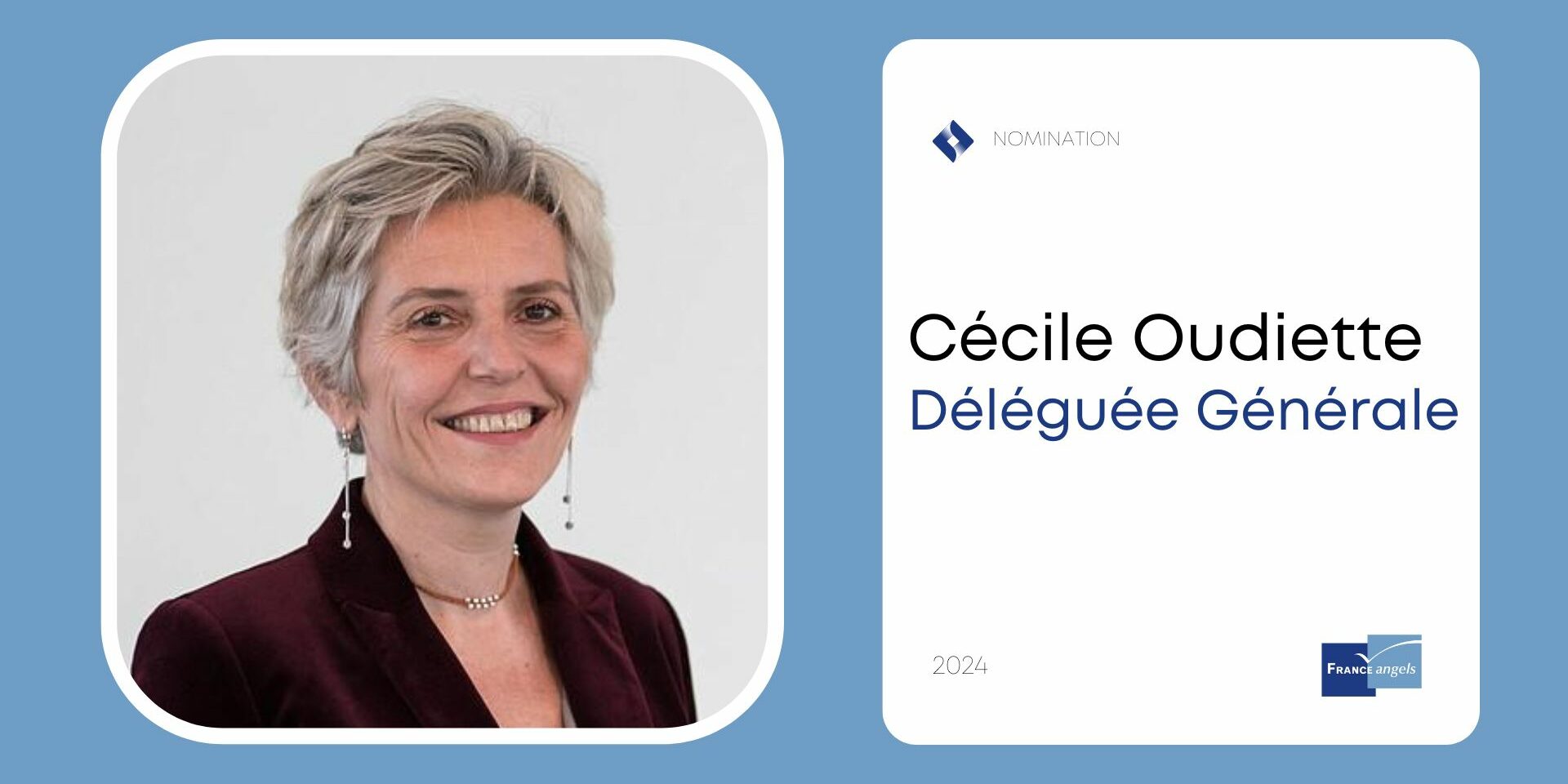 Cécile Oudiette, nouvelle déléguée générale de France Angels. Cécile Oudiette, nouvelle déléguée générale de France Angels.