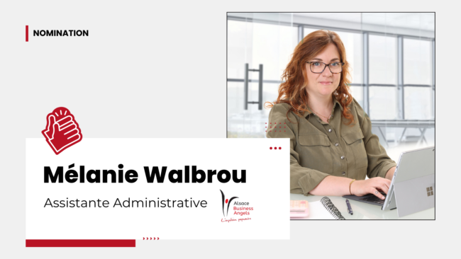 Alsace Business Angels accueille Mélanie Walbrou Alsace Business Angels accueille Mélanie Walbrou