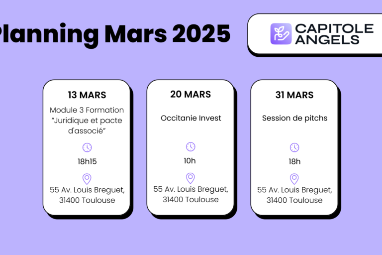 Capitole Angels et ses événements en mars 2025 Capitole Angels et ses événements en mars 2025