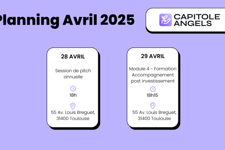 Planning Avril 2025 de Capitole Angels Planning Avril 2025 de Capitole Angels