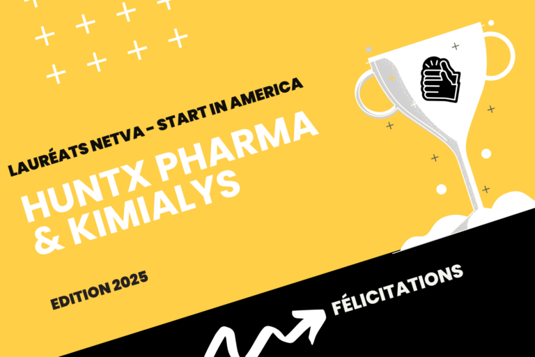 HuntX Pharma, Kimialys lauréates 2025 de « NETVA – Start in America » HuntX Pharma, Kimialys lauréates 2025 de « NETVA - Start in America », start-ups soutenues par Angels Santé