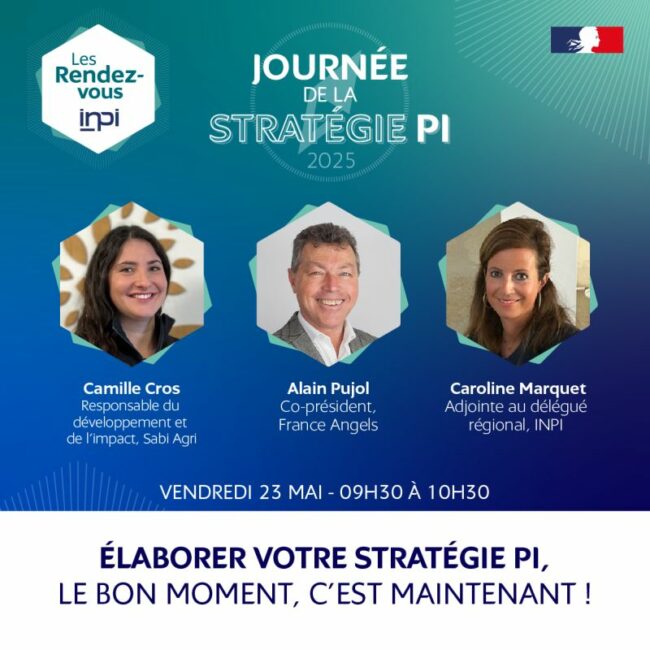 France Angels, speaker lors de la Journée de la stratégie PI par INPI France Angels, speaker lors de la Journée de la stratégie PI par INPI