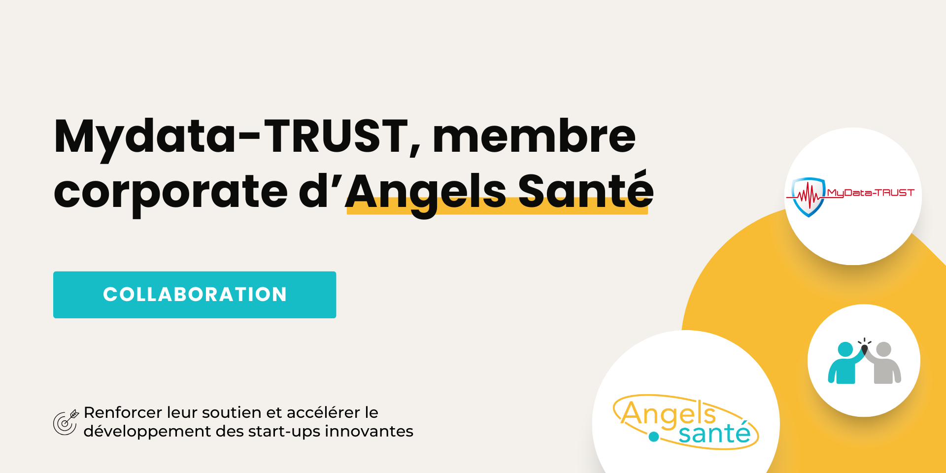 Mydata-TRUST, nouveau membre corporate d’Angels Santé Mydata-TRUST, nouveau membre corporate d'Angels Santé
