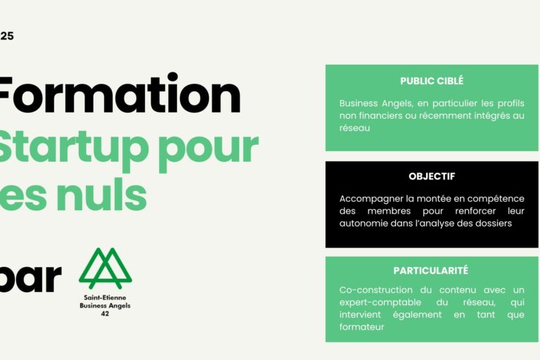 Formation “Startup pour les nuls” par Saint-Etienne Business Angels 42 Formation “Startup pour les nuls” par Saint-Etienne Business Angels 42