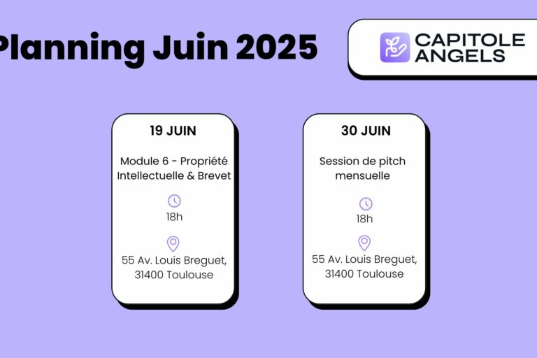 Planning Juin 2025 de Capitole Angels Planning Juin 2025 de Capitole Angels