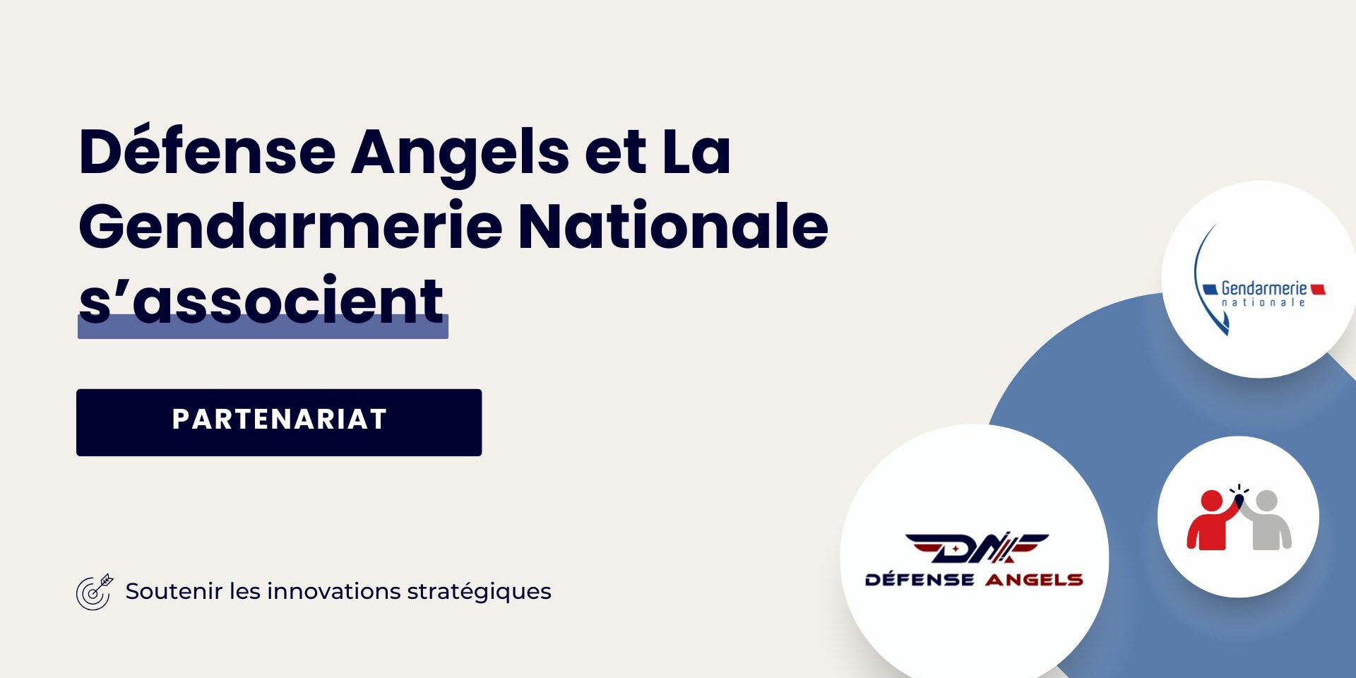 Partenariat entre Défense Angels et la Gendarmerie nationale
