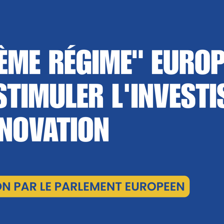 Le "28ème régime" européen pour stimuler l'investissement et l'innovation