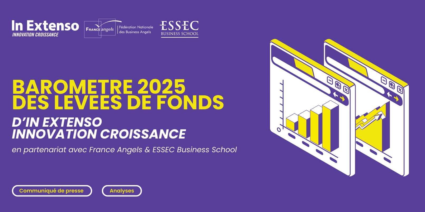 France Angels contribue au baromètre des levées de fonds 2025 d’In Extenso Innovation Croissance